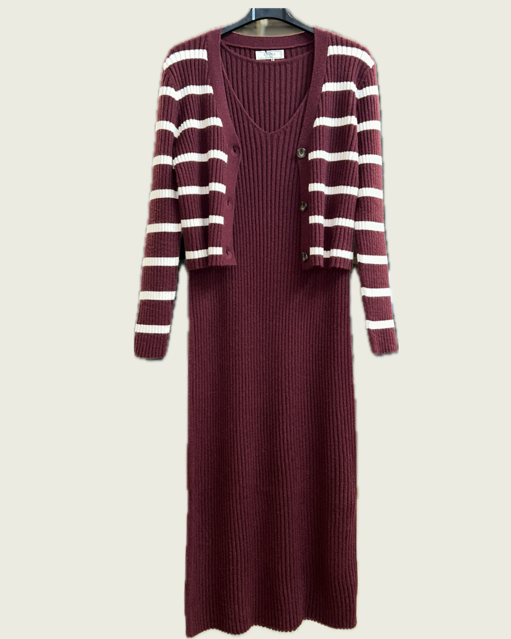 vestido con chaqueta