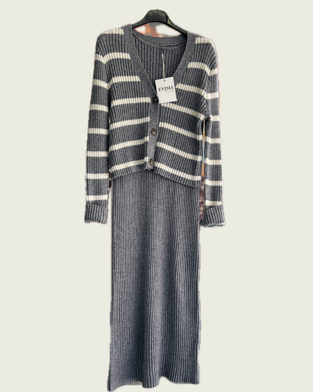 vestido con chaqueta